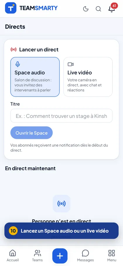 Directs sur TeamSmarty
