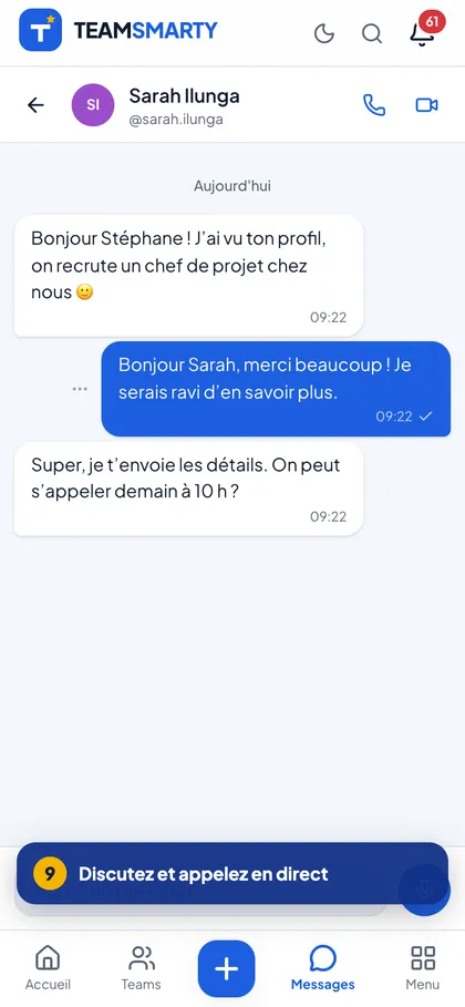Messagerie de TeamSmarty